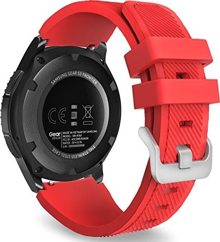 MoKo Silikonarmband für Samsung Galaxy Watch 46mm rot