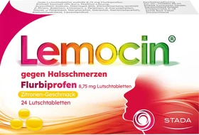 Stada Lemocin gegen Halsschmerzen Flurbiprofen 8.75mg Lutschtabletten, 24 Stück