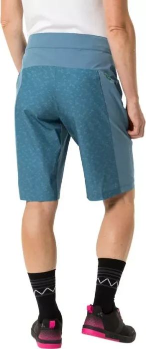 Vaude Ledro Print Shorts Fahrradhose kurz blue gray (Damen)