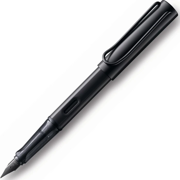 Lamy AL-star schwarz, rechte Hand, extra fein