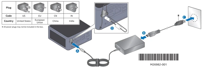 ASUS NUC 11 Pro Kit - Tall - Tiger Canyon - NUC11TNHi3 / BNUC11TNHI30002, EU-Netzkabel