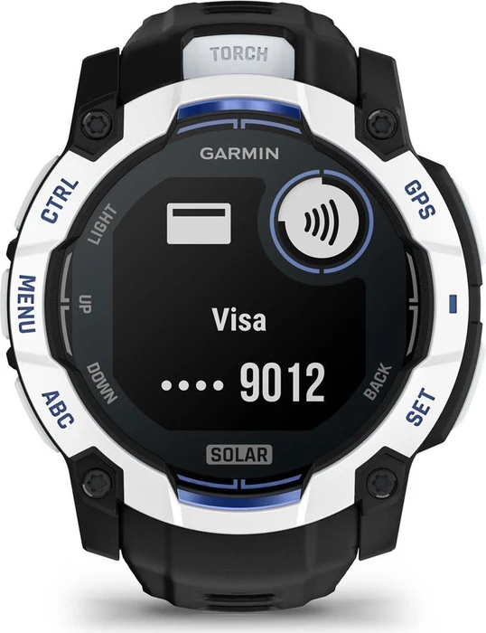 Garmin Instinct 3 Solar 50mm whitestone/black-bolt blue