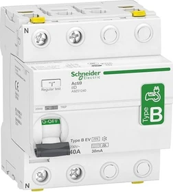Schneider Electric Fehlerstrom-Schutzschalter Elektroladestation iID 2P 40A Typ B-EV 30mA
