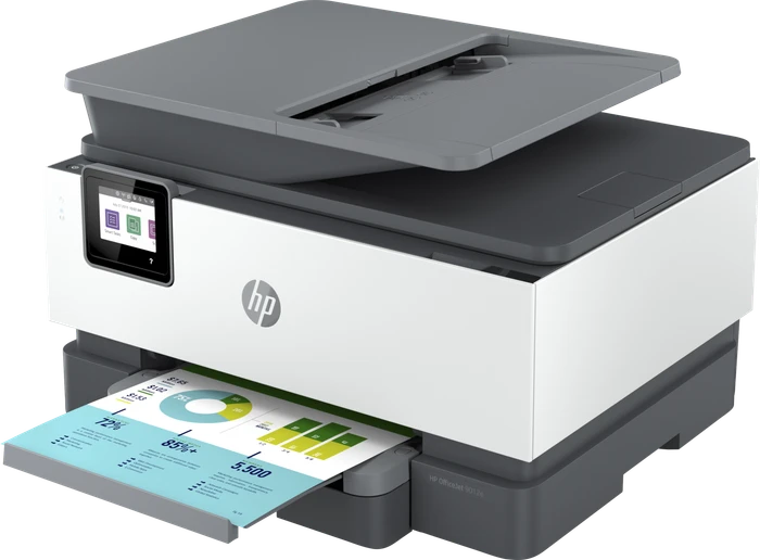 HP OfficeJet Pro 9012e All-in-One grau, Tinte, mehrfarbig