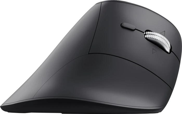 Trust Vyran Ergonomic Vertical Multi-Wireless Hyperscroll Mouse schwarz, USB/Bluetooth