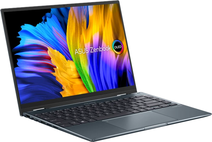 ASUS ZenBook Flip 14 OLED UP5401EA-KU030R, Pine Grey, Core i7-1165G7, 16GB RAM, 1TB SSD, DE