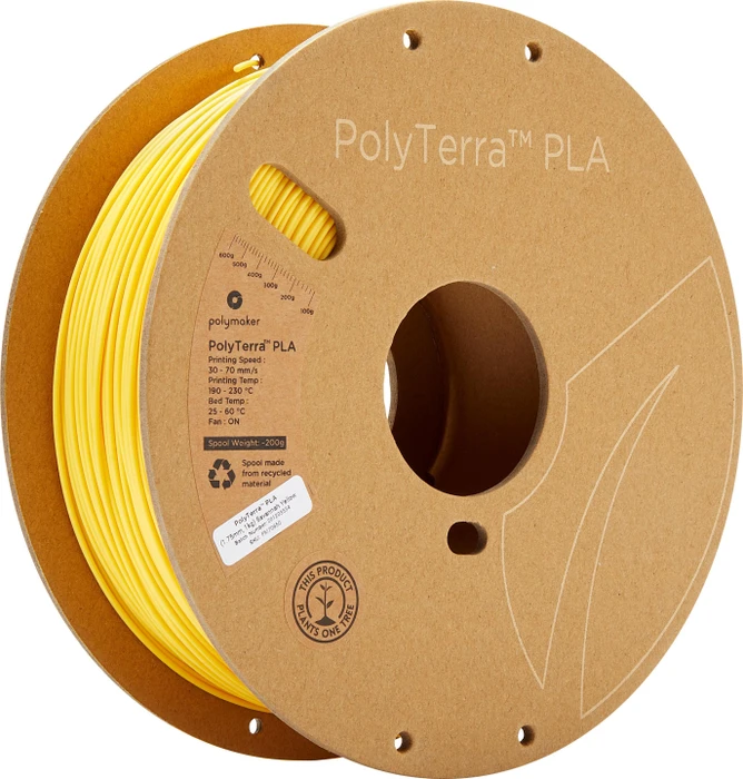 Polymaker PolyTerra PLA, savannah yellow, Spule, 1.75mm, 1.00kg