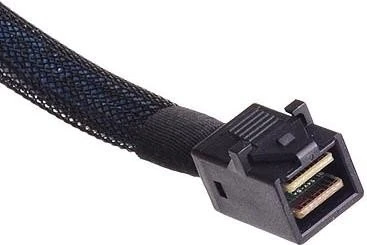 SilverStone Kabel Mini SAS HD x4, SFF 8643 Stecker Host auf 4x SATA 7-Pin Stecker Target, 0.5m