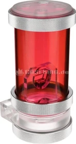 PrimoChill CTR Phase 2 120mm Laing D5, Acetal klar, rot (CTR2-SFFD5C-12-R)