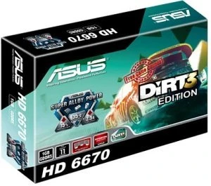 ASUS Radeon HD 6670, EAH6670/G/DIS/1GD5 DiRT 3, 1GB GDDR5, DVI, HDMI, DP