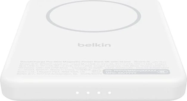 Belkin BoostCharge Magnetische Powerbank mit Qi2 5000mAh weiß