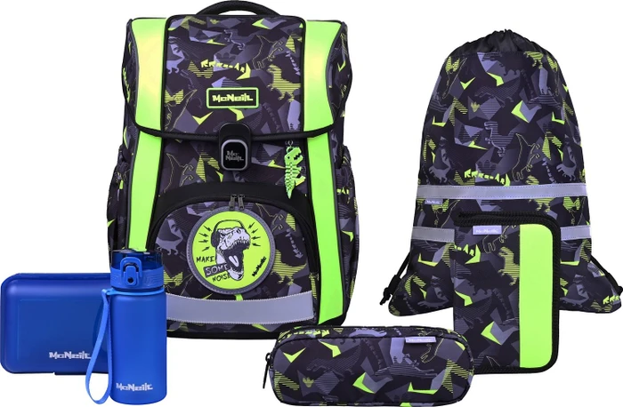 McNeill Bravo Dinopark Schultaschen-Set, 9-tlg.