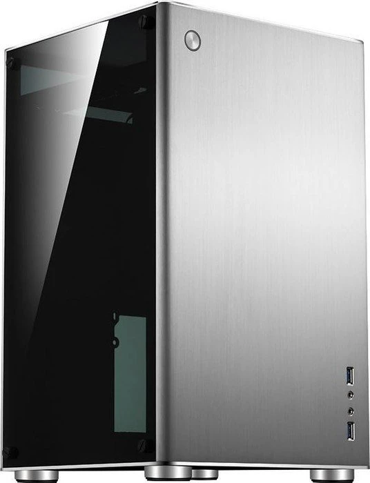 Jonsbo VR1 silber, Glasfenster, Mini-ITX