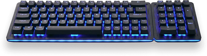 Mountain Everest 60, LEDs RGB, hot-swap, Midnight Black, Linear 45 SPEED, USB, DE