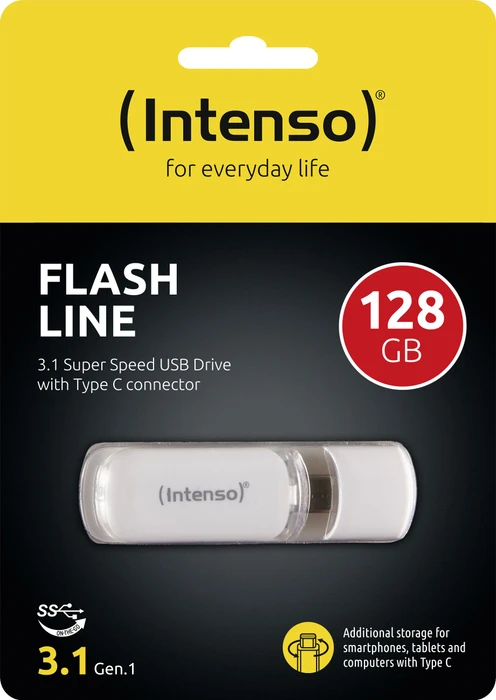 Intenso Flash Line 128GB, USB-C, USB 3.2 Gen 1×1