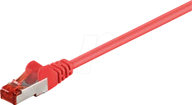 goobay Patchkabel, Cat6, S/FTP, RJ-45/RJ-45, 1.5m, rot