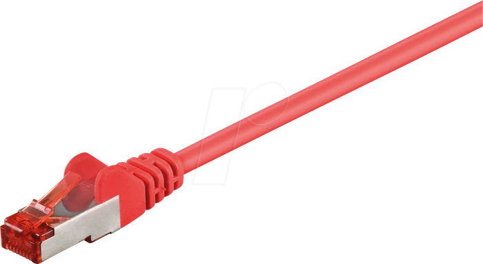 goobay Patchkabel, Cat6, S/FTP, RJ-45/RJ-45, 1.5m, rot