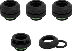 Corsair Hydro X Series XF Hardline, OD Fitting G1/4" auf 12mm, schwarz, 4er-Pack