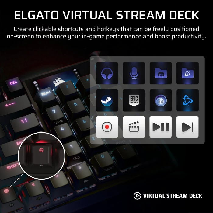 Corsair Vanguard PRO 96 Hall Effect, schwarz, LEDs RGB, Corsair MGX Hyperdrive, USB, DE