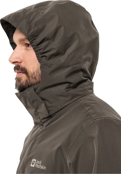 Jack Wolfskin Luntal 3in1 Funktionsjacke cold coffee (Herren)