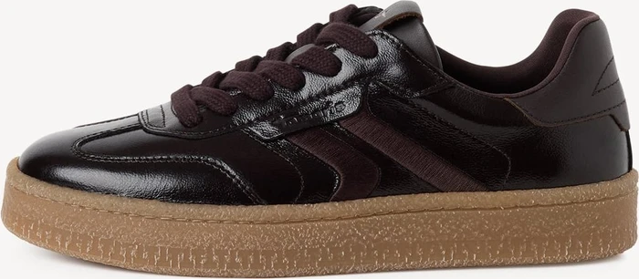 Tamaris Ledersneaker Low mocca patent (Damen)