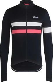 Rapha Brevet Trikot langarm dark navy/high vis pink/white (Herren)