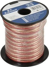 Vivanco Lautsprecherkabel auf Minispule, 2x 2,5 mm², 10m