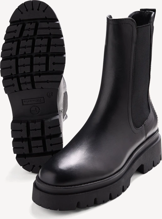 Tamaris Leather Chelsea Boots schwarz (Damen)