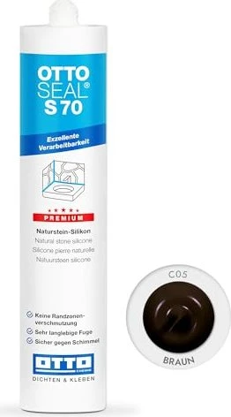 Otto-Chemie Ottoseal S 70 C05 Naturstein Silikonkleber braun, 310ml