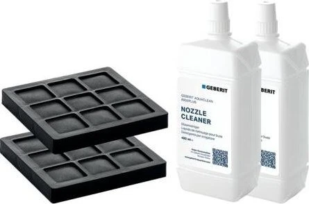 Geberit Set Aktivkohlefilter und Düsenreiniger für Geberit AquaClean 8000plus WC-Komplettanlagen, 2er-Pack