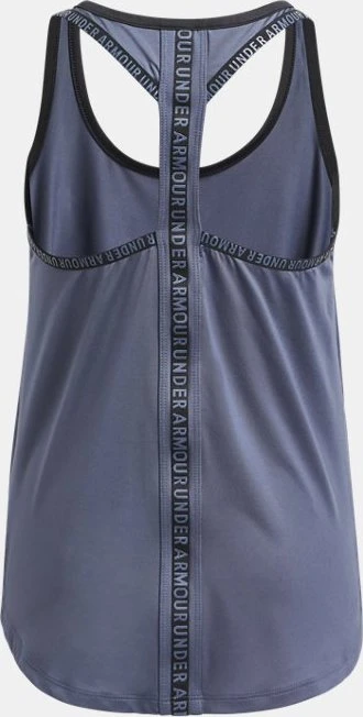 Under Armour Knockout Funktionsshirt ärmellos downpour gray/black (Junior)