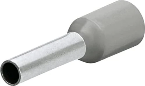 Knipex Aderendhülsen mit Kunststoffkragen 4mm² grau 200 Stück