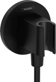 Hansgrohe FixFit S Wandanschluss mit Brausehalter mattschwarz