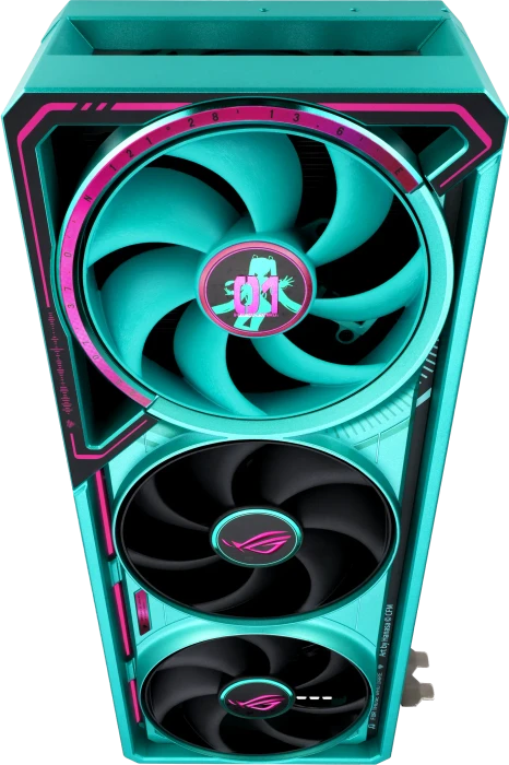 ASUS ROG Astral GeForce RTX 5080 Hatsune Miku Edition, ROG-ASTRAL-RTX5080-O16G-HATSUNE-MIKU-EDITION, 16GB GDDR7, 2x HDMI, 3x DP