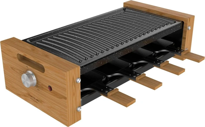 Cecotec 03090 Cheese & Grill 8200 Wood Black Raclette