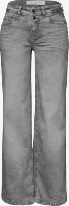 Street One Studio Wide Leg Jeans light grey washed (Damen)