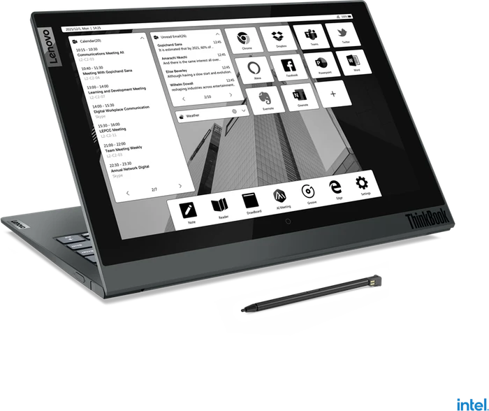 Lenovo ThinkBook Plus G2 ITG, Storm Grey, Core i5-1130G7, 16GB RAM, 512GB SSD, DE