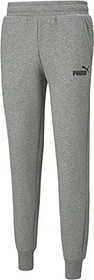 Puma Essentials Logo Trainingshose lang medium grey heather (Herren)