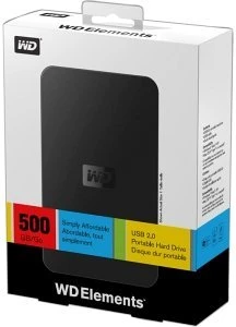 Western Digital WD Elements portable New schwarz 500GB, USB 2.0