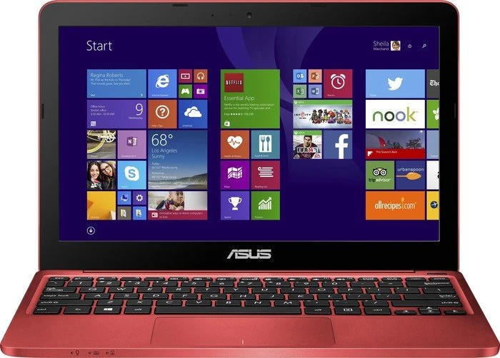 ASUS EeeBook F205TA-FD0036BS, rot, Atom Z3735F, 2GB RAM, 32GB Flash, DE