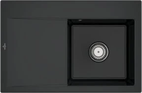 Villeroy & Boch Subway Style 45 Einbau Becken rechts pure black