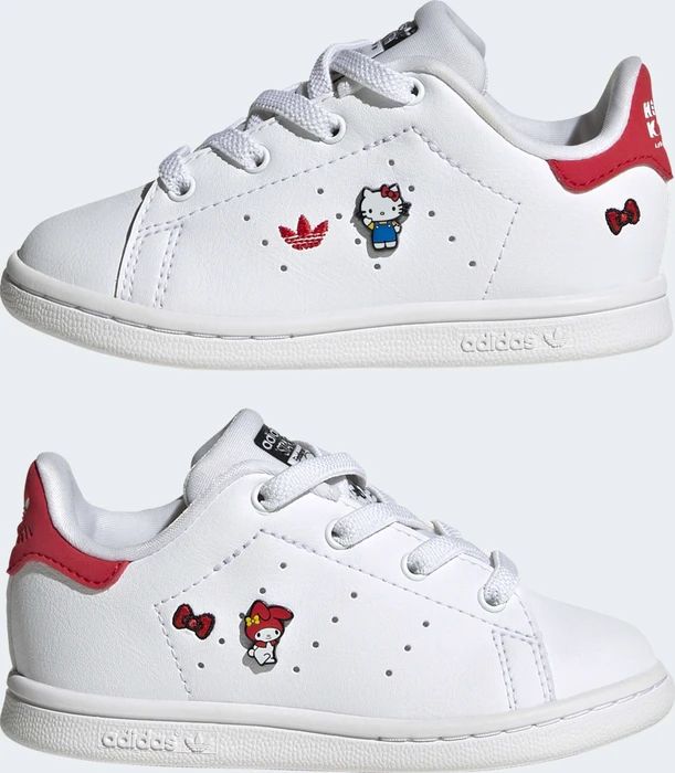 adidas Stan Smith cloud white/core black/vivid red (Junior)