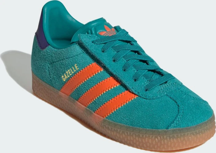 adidas Gazelle Comfort Closure Elastic Lace pure teal/impact orange/collegiate purple (Junior)
