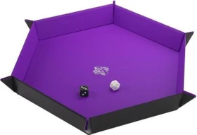Gamegenic Magnetic Dice Tray Hexagonal schwarz/violett