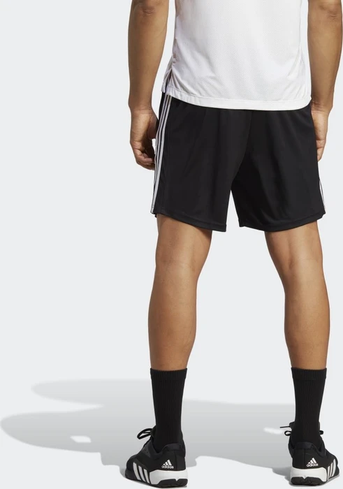 adidas Train Essentials Piqué 3-Streifen Trainingshose kurz schwarz/weiß (Herren)