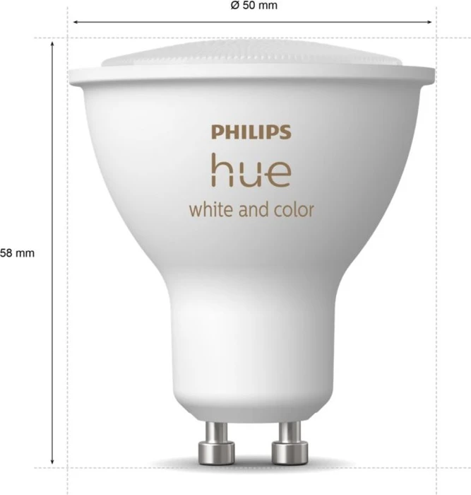 Philips Hue White and Color Ambiance 350 GU10 4.3W