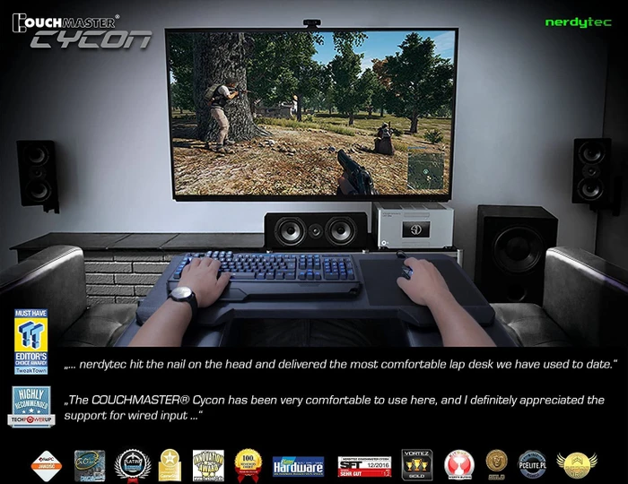 nerdytec Couchmaster Cycon 2 Black Edition, schwarz