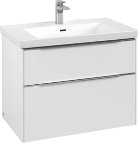 Villeroy & Boch Subway 3.0 Waschbeckenunterschrank für Becken mittig 2 Auszüge 772x576x478mm pure white
