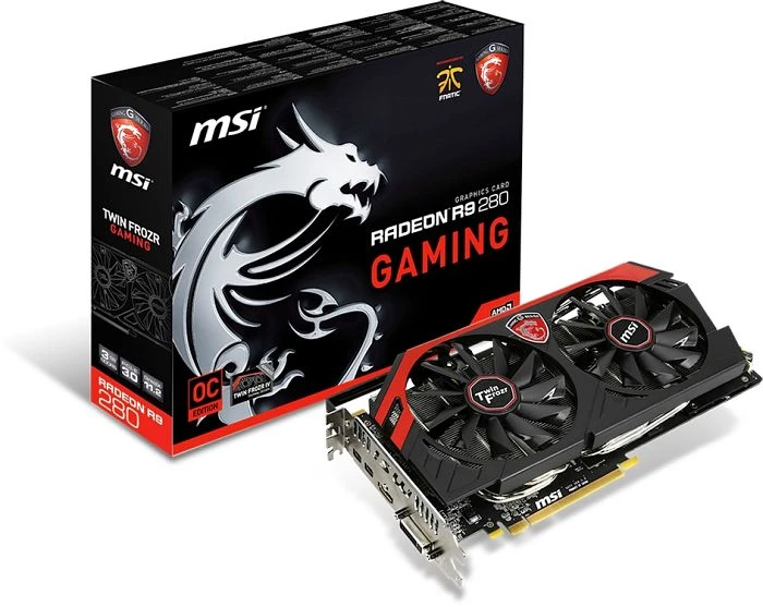 MSI Radeon R9 280, R9 280 Gaming 3G, 3GB GDDR5, DVI, HDMI, 2x mDP