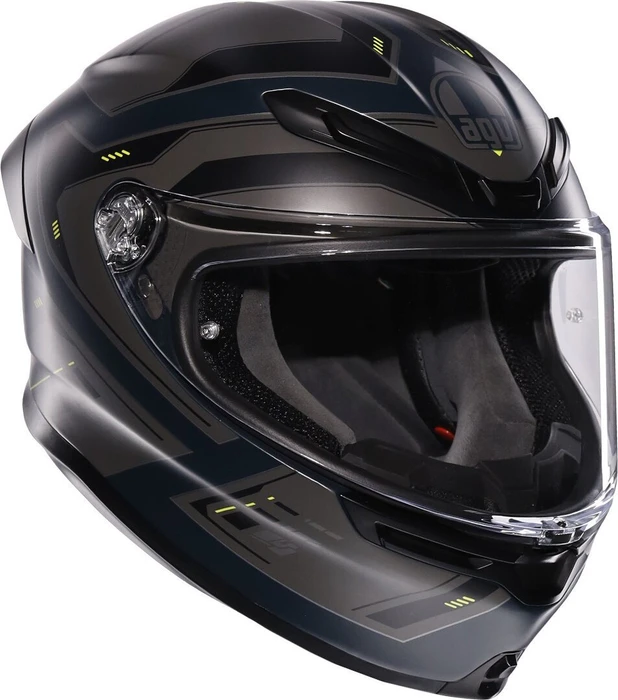 AGV K6 S E2206 Enhance matt grau/schwarz/gelb